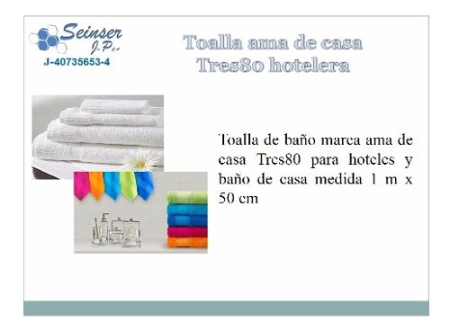Toalla Ama De Casa Tres80 Hotelera