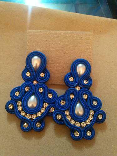 Zarcillos Soutache Borla Pompon