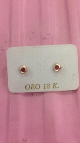 Zarcíllos Abridores De Oro 18 K