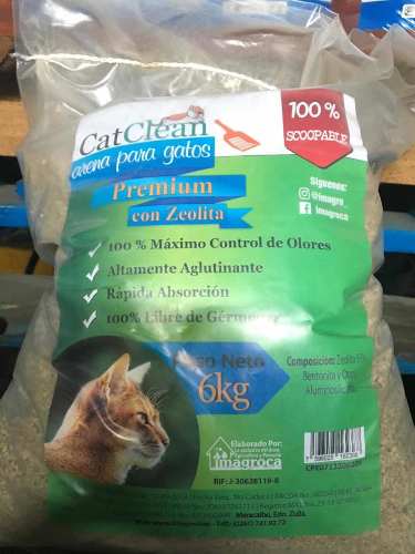 Arena Para Gatos 6kg Premium Con Zeolita