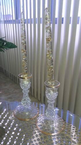 Candelabros De Cristal Bohemia Mas Velas