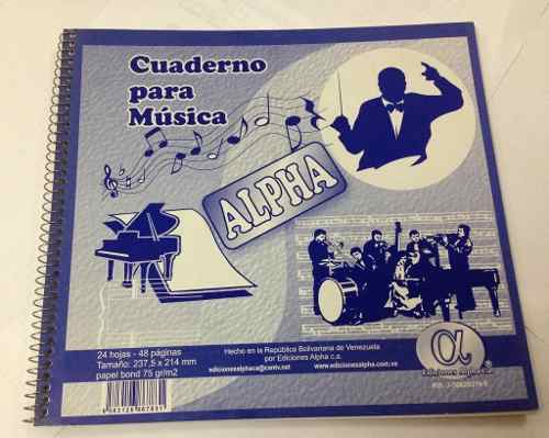 Cuaderno De Musica Alpha (x2)