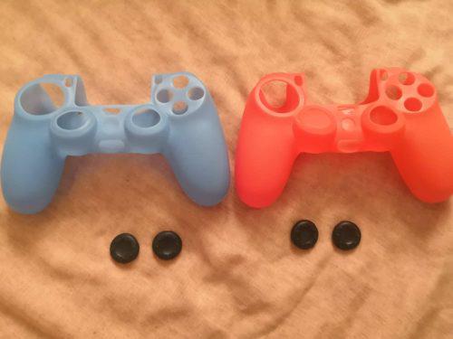 Forro Protector De Goma Para Control + Joysticks Ps4 (par)