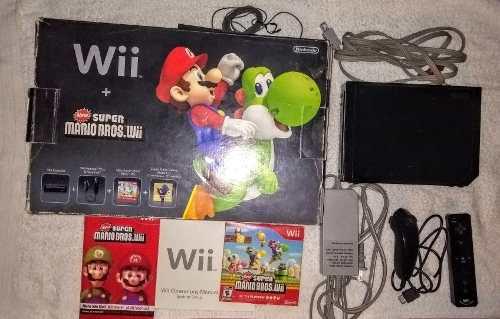 Nintendo Wii Edición Súper Mario Bros Con Caja Original