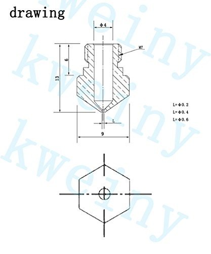 Para Impresora Kweiny Mk10 Hotend Kit 3d Makerbot Amz