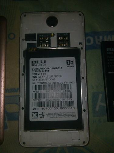 Telefono Blu C8+8 S270q Para Repuesto Tarjeta Logica Dañada