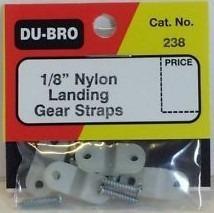 1/8 Nylon Landing Gear Straps / Dubro. 3 Vrdes