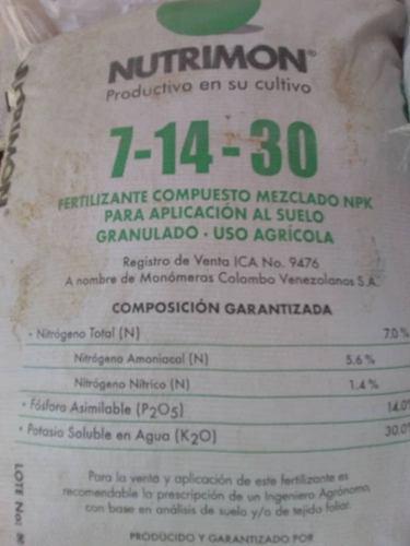 Abono Fertilizante Mezcla 7-14-30
