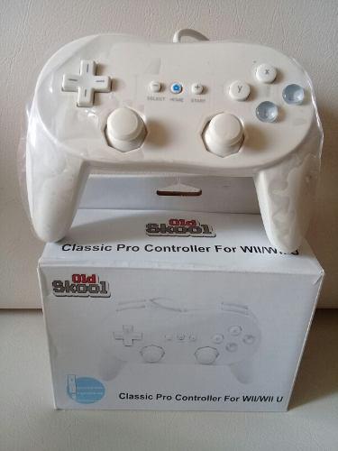 Control De Nintendo Wii/wiiu Classic Pro Color Blanco Nuevo