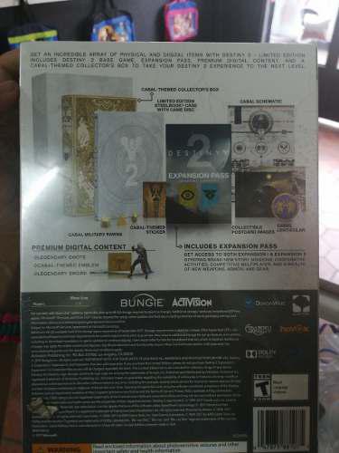 Edición De Colección Destiny 2 Xbox One Sellada
