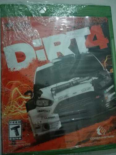 Juego Para Xbox One, De Dirt 4, Sólo Destapado Para Probar