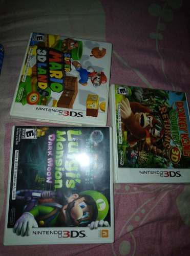 Juegos 3ds (mario 3dland Luigi's Mansion Donkey Kong)