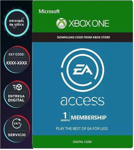 Suscripción Ea Access Membresia 1 Mes 30 Dias Para Xbox One