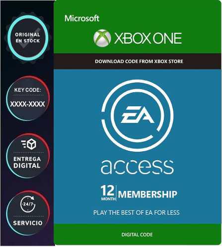 Suscripción Ea Access Membresia 12 Meses 365 Dias Xbox One