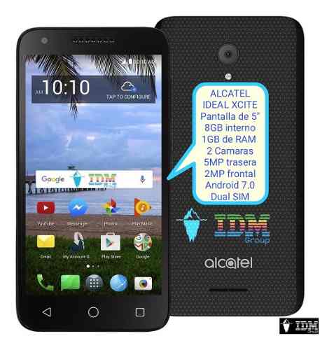 Alcate Ideal Xcite _70 Us_ Telefono Celular Dual Sim Liberad