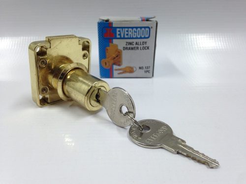 Cerradura Para Gavetas Marca Everrgood Doradas