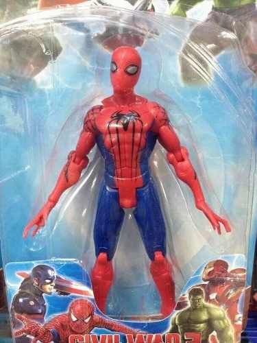 Muñeco Spiderman 15cm Con Luz. Juguete, Niño