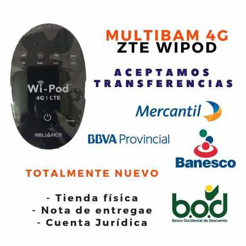 Multibam Zte WiPod 4g, Nuevo Y Legal