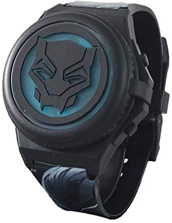 Pantera Negra Reloj Digital Con Luz Marvel Black Panther