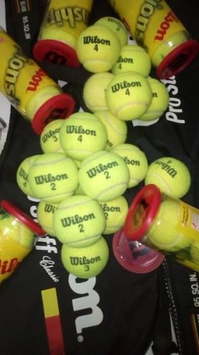Pelotas De Tenis Wilson Usadas Ideal Para Práctica