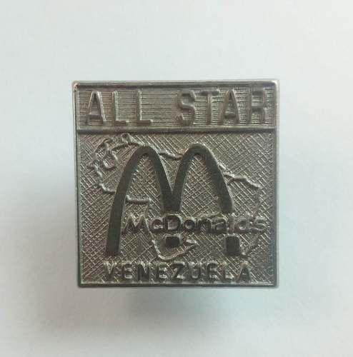Pin De Mc Donald's All Star Venezuela Plateado