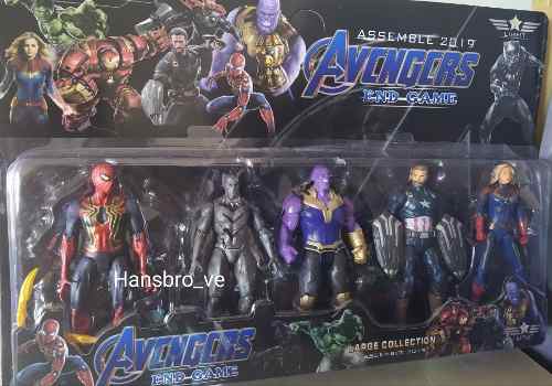 Set De Figuras Muñecos Avengers End Game X5 Thor, Hulk,