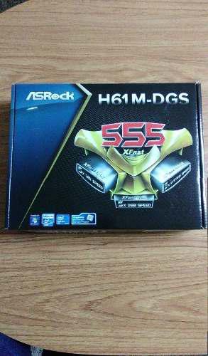 Tarjeta Madre Asrock H61m-dgs Socket 1155 Ddr3 13/15/17