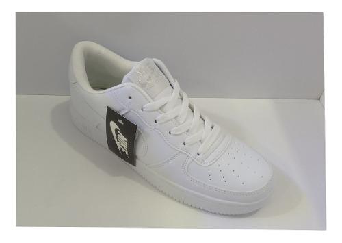 Zpt Nike Air Force One. Tallas 35-45. Color Todo Blanco.