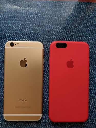 iPhone 6s- 64gb- Gold Como Nuevo 210v + Forro Rojo De Apple