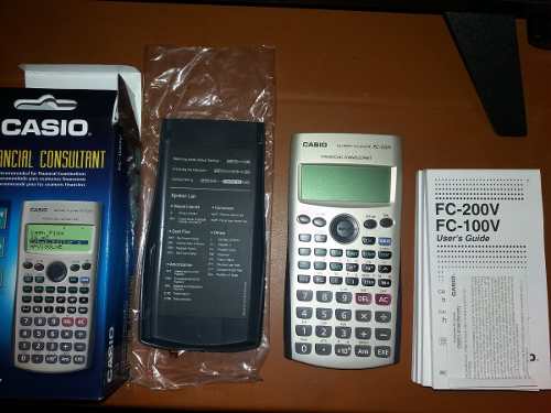 Calculadora Financiera Casio Fc-100v Nueva Dorada