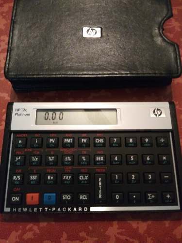 Calculadora Financiera Hp 12c Con Funda Y Manual