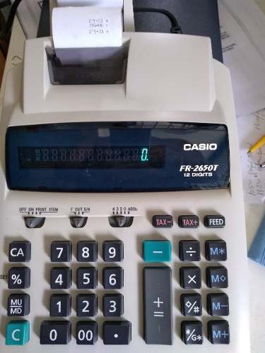 Calculadora Sumadora, Impresora Casio Fr-t 12 Digitos