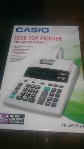 Calculadora Sumadora, Impresora Casio Nueva