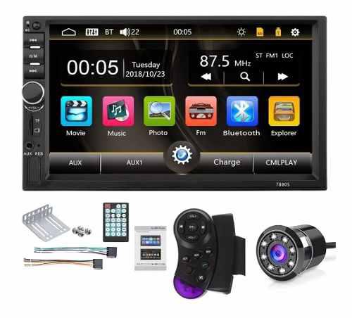 Pantalla Doble Din 7 Bluetooth Usb Reproductor Radio Carro