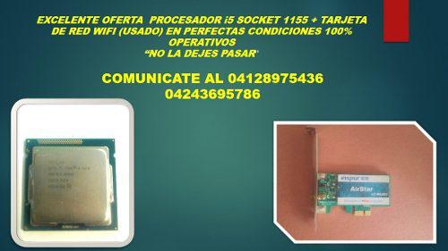 Procesador I5 3470 Socket 1155 +tarjeta De Red Wifi