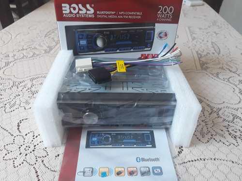 Reproductor Boss Auxiliar Usb/pendrive Bluetooth 611uab 65$