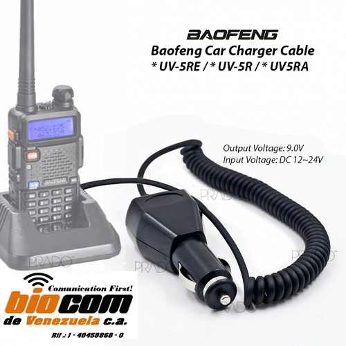 Cargador Radio Baofeng Uv5r Uv82 Uv6 Uv8 Para Carro 12v Orig