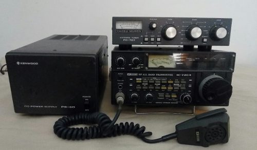 Combo Radio Ic-720a-tuner Fc-707 Yaesu-power Ps-30 Kenwood