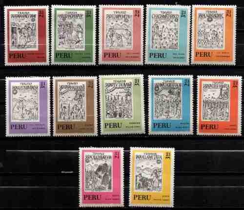 Estampillas Peru 1972-73 Serie Completa Nuevas