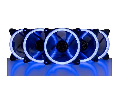 Fan Cooler 120mm X120mm  Rpm Led Azul Pack-2