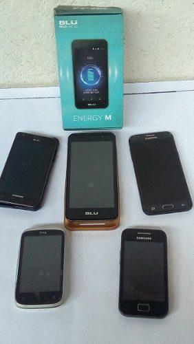Teléfono Celular Samsung J3, Blu, Htc Repuestos O Reparar