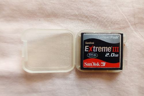 Memoria Para Camaras San Disk 2.0, Extreme Iii (usado)