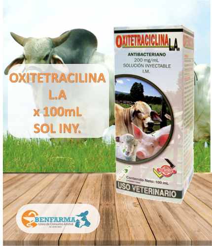 Oxitetraciclina L.a X100ml Uso Veterinario