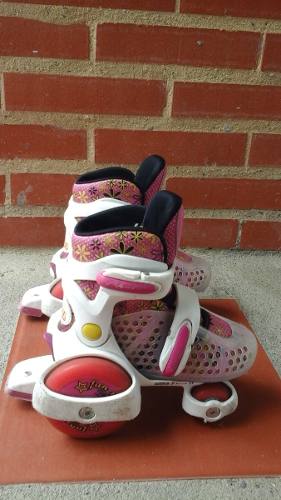 Patines De Niña Ajustables Roller Derby Fun Roll. En