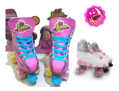 Patines Para Niñas Soy Luna Con Luces Led. Importados