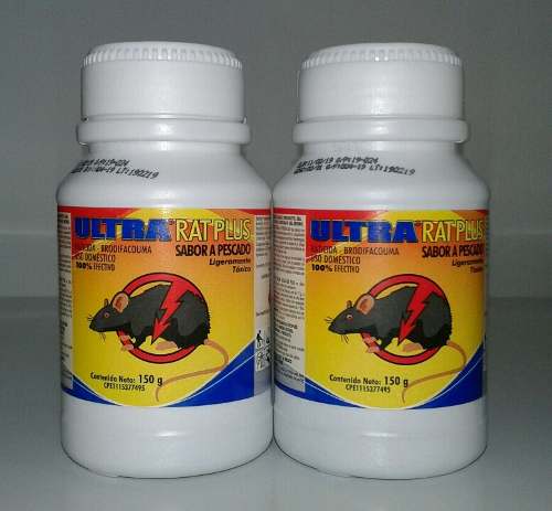 Veneno Mata Ratas Ratones Ultra Rat Plus 150g 100% Efectivo.