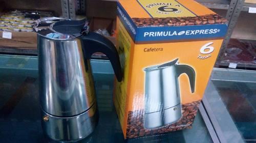 Cafetera Greca Acero Inoxidable 6 Tazas Primula 16 Vrd