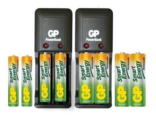 Cargador Gp Smart Con 8 Baterias Aa/aaa mah