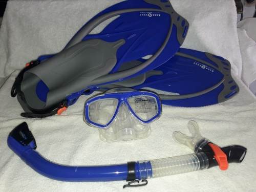 Chapaletas Agua Lung Snorkel Vidrio Templado Nuevos