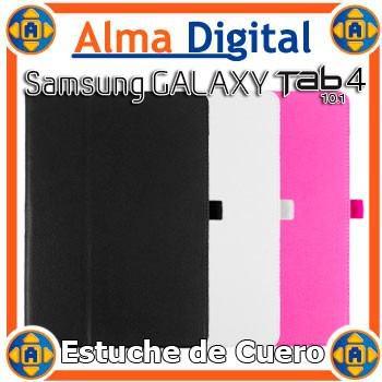 Estuche Cuero Samsung Galaxy Tab 4 10 T530 Forro Rosado